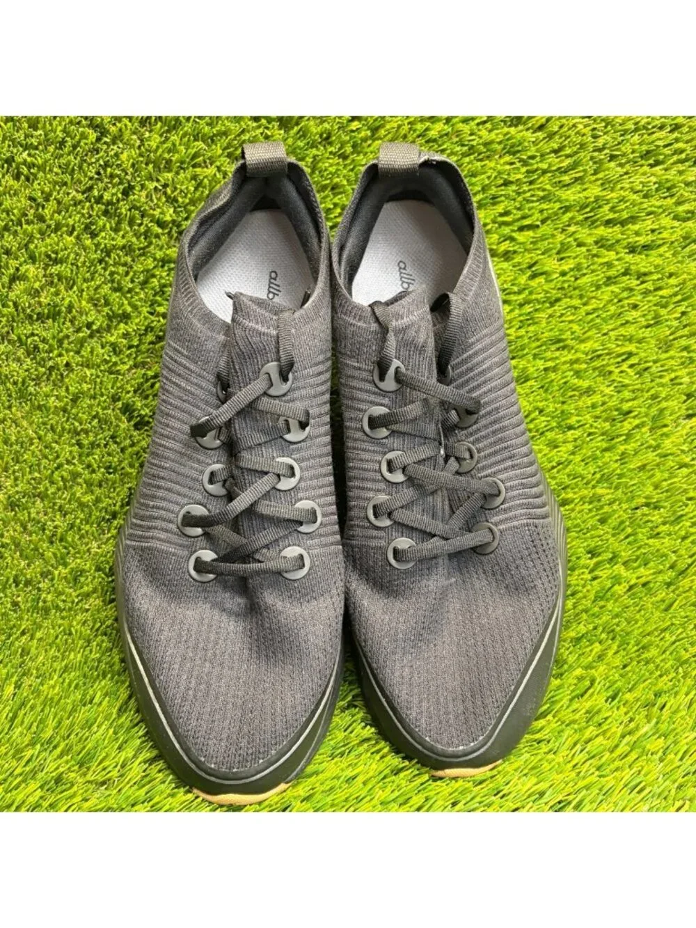 Allbirds Tree Glider Mens Size 11.5 Black Gum Athletic Running Shoes Sneakers